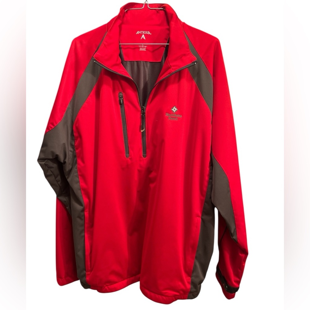 Antigua Pullover Jacket Lightweight Golf Windbreaker Half-Zip, Men’s Large